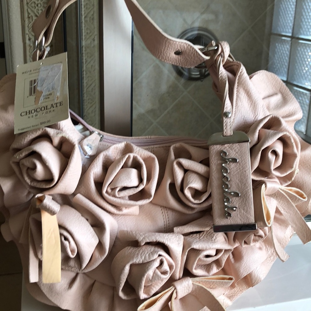 Pink rose purse